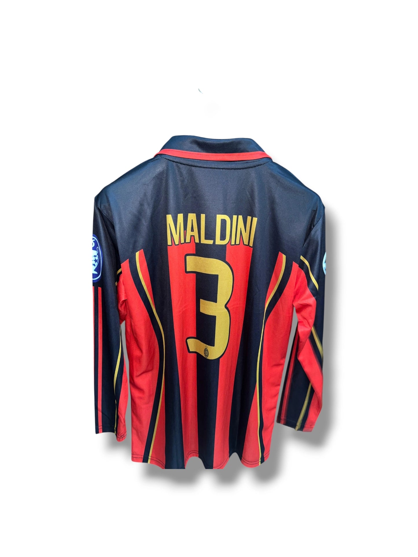 UEFA AC MILAN 06/07 RETRO LONG SLEEVES KAKA’ #22 AND MALDINI #10 HOME JERSEY