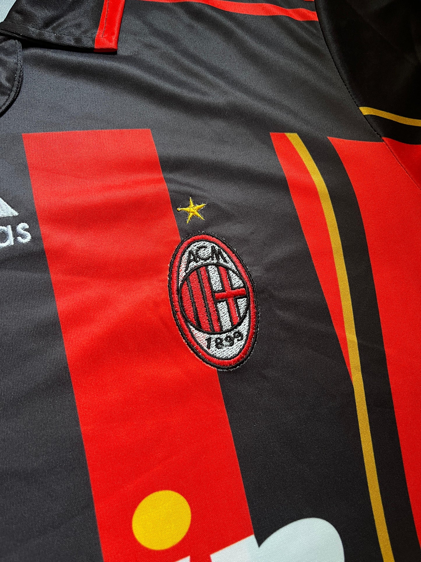 UEFA AC MILAN 06/07 RETRO LONG SLEEVES KAKA’ #22 AND MALDINI #10 HOME JERSEY